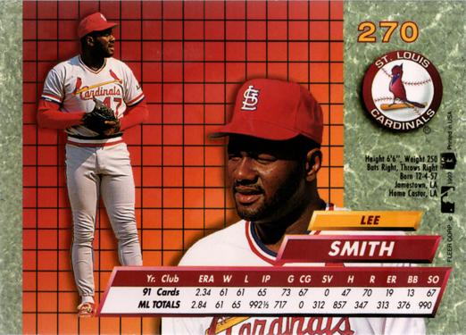 Lee Smith  baseball card collectible - Main Image 2