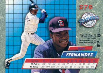 Tony Fernandez  baseball card collectible - Main Image 2