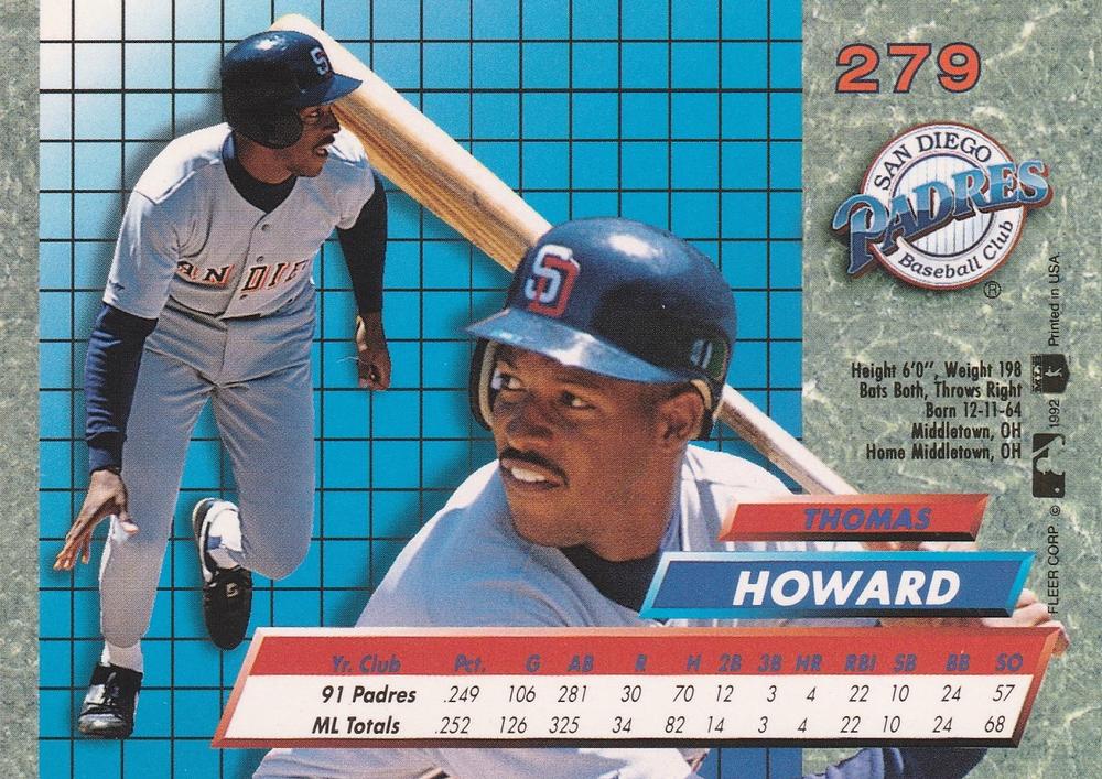 Thomas Howard  baseball card collectible - Main Image 2
