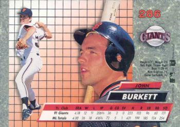 John Burkett  baseball card collectible - Main Image 2