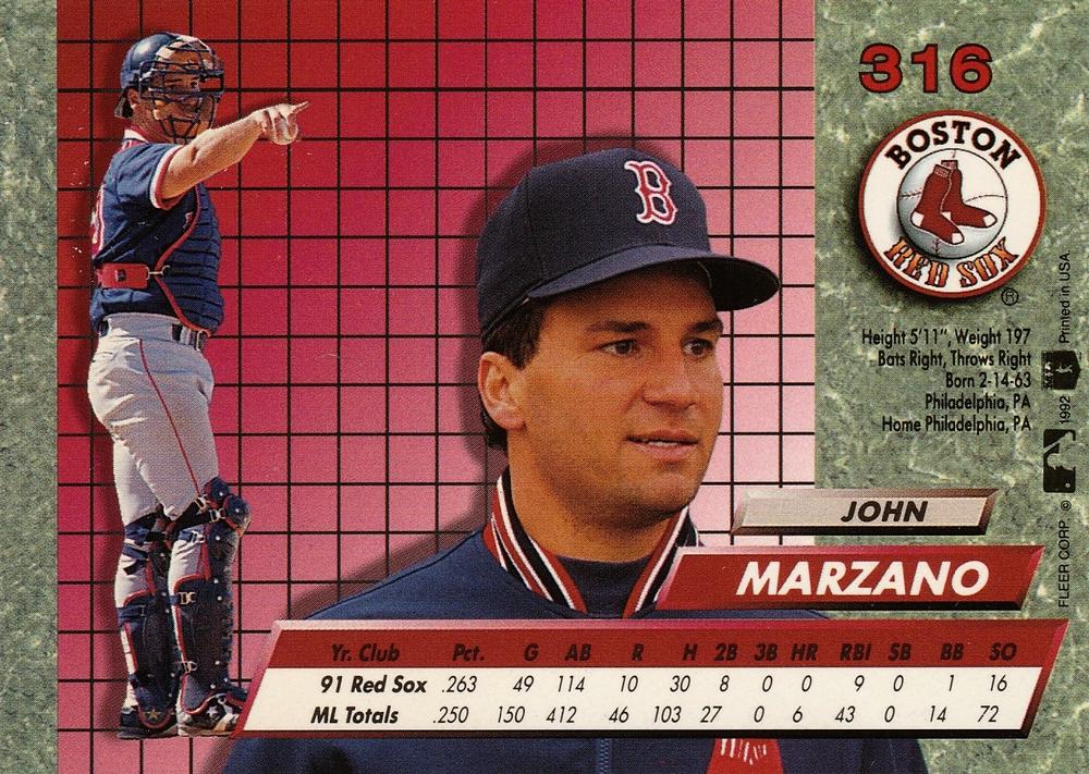 John Marzano  baseball card collectible - Main Image 2