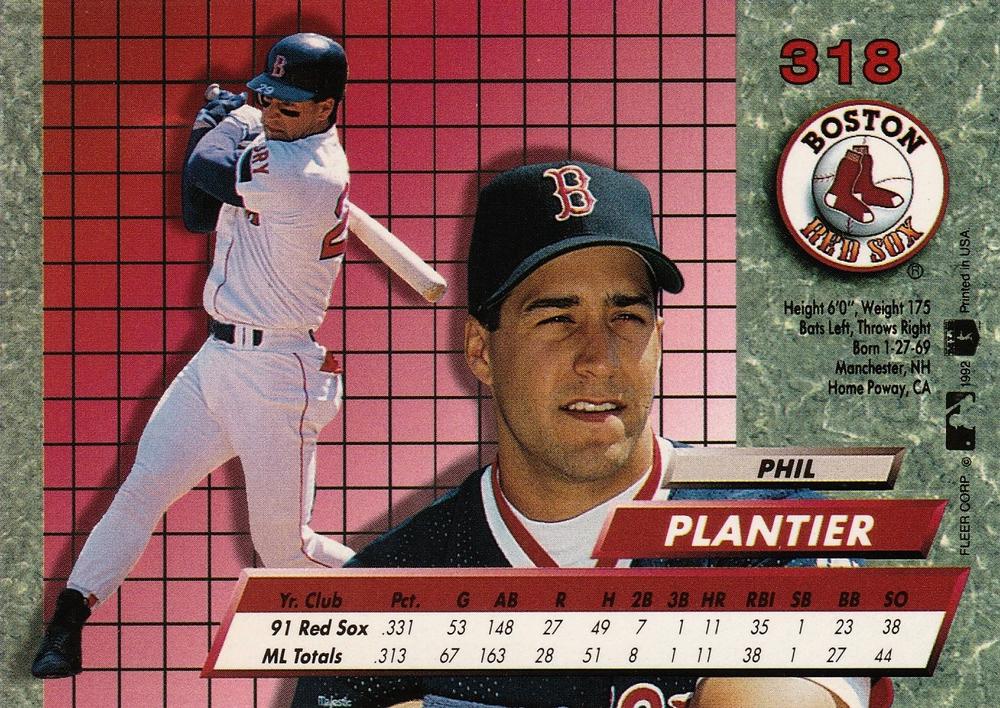 Phil Plantier  baseball card collectible - Main Image 2