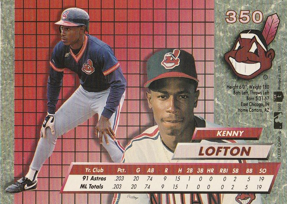 Kenny Lofton  baseball card collectible - Main Image 2