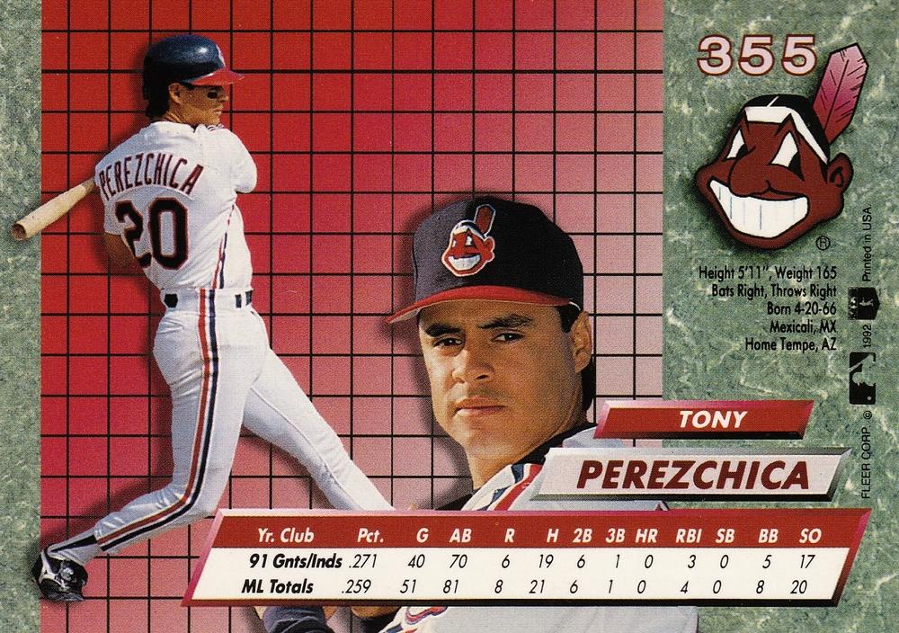 Tony Perezchica  baseball card collectible - Main Image 2