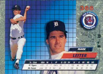 Mark Leiter  baseball card collectible - Main Image 2