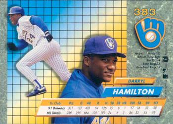 Darryl Hamilton  baseball card collectible - Main Image 2