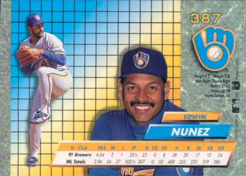 Edwin Nunez  baseball card collectible - Main Image 2