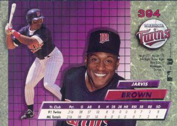 Jarvis Brown  baseball card collectible - Main Image 2