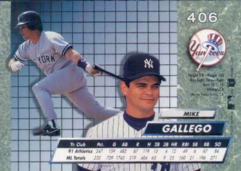 Mike Gallego  baseball card collectible - Main Image 2