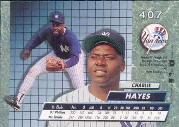 Charlie Hayes  baseball card collectible - Main Image 2