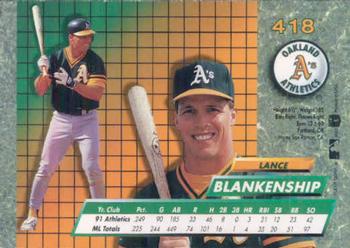 Lance Blankenship  baseball card collectible - Main Image 2