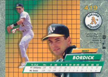 Mike Bordick  baseball card collectible - Main Image 2
