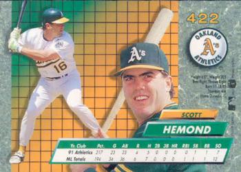 Scott Hemond  baseball card collectible - Main Image 2
