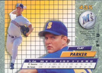 Clay Parker  baseball card collectible - Main Image 2