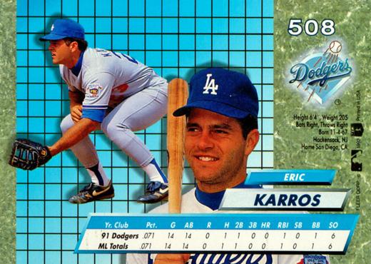 Eric Karros  baseball card collectible - Main Image 2