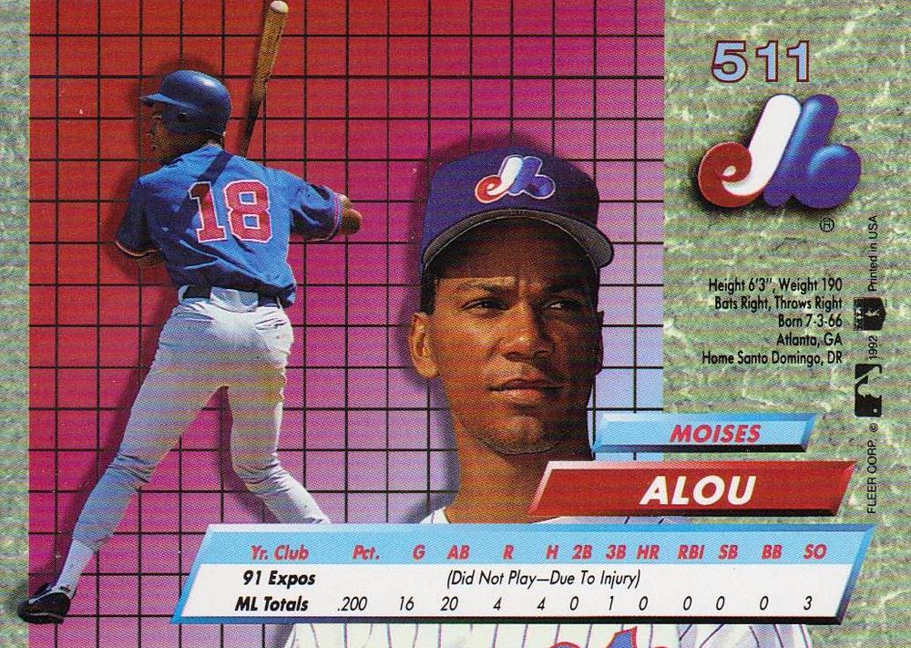 Moises Alou  baseball card collectible - Main Image 2