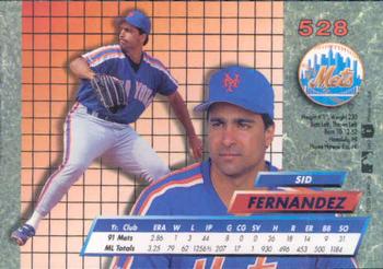 Sid Fernandez  baseball card collectible - Main Image 2