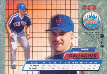 Dave Gallagher  baseball card collectible - Main Image 2
