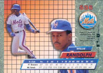 Willie Randolph  baseball card collectible - Main Image 2