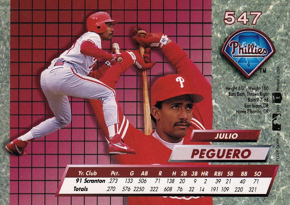 Julio Peguero  baseball card collectible - Main Image 2