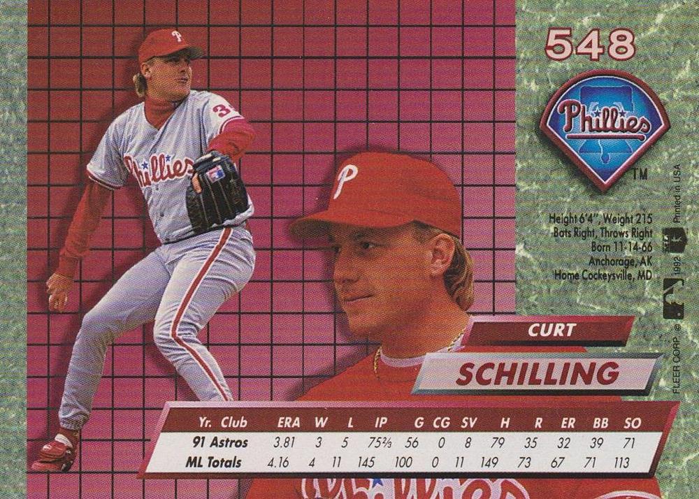 Curt Schilling  baseball card collectible - Main Image 2
