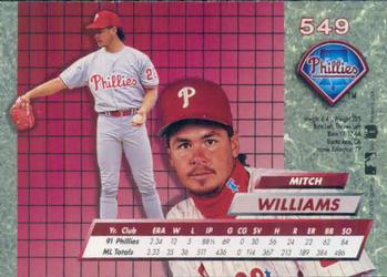 Mitch Williams  baseball card collectible - Main Image 2