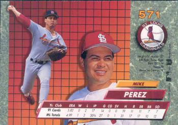 Mike Perez  baseball card collectible - Main Image 2