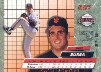 Dave Burba  baseball card collectible - Main Image 2