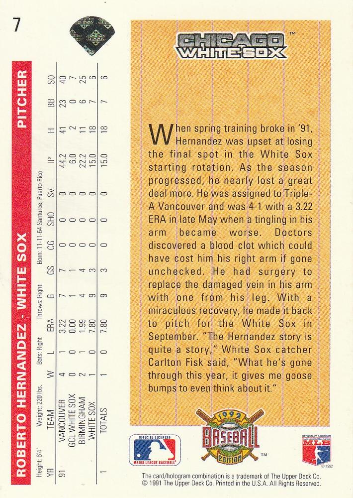 Roberto Hernandez  baseball card collectible - Main Image 2