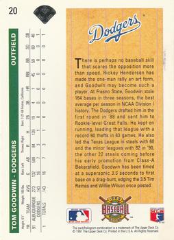 Tom Goodwin  baseball card collectible - Main Image 2
