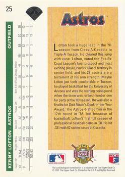 Kenny Lofton  baseball card collectible - Main Image 2