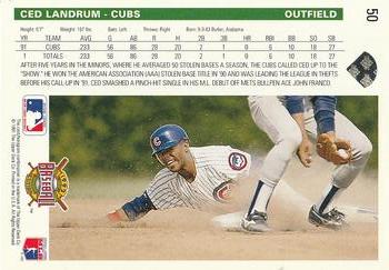 Ced Landrum  baseball card collectible - Main Image 2