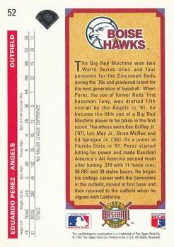 Eduardo Perez  baseball card collectible - Main Image 2