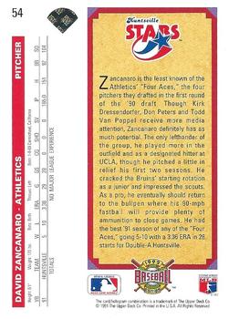 David Zancanaro  baseball card collectible - Main Image 2