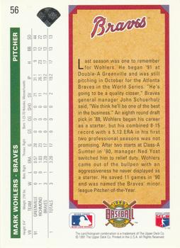 Mark Wohlers  baseball card collectible - Main Image 2