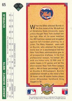 Jeromy Burnitz  baseball card collectible - Main Image 2