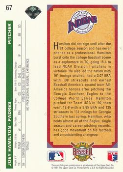 Joey Hamilton  baseball card collectible - Main Image 2