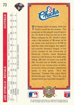 Joe Vitiello  baseball card collectible - Main Image 2