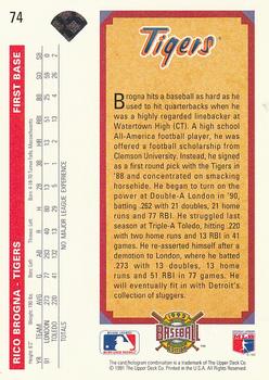 Rico Brogna  baseball card collectible - Main Image 2