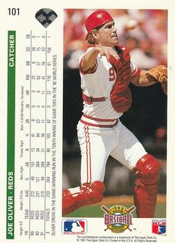 Joe Oliver  baseball card collectible - Main Image 2