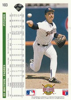 Ed Whitson  baseball card collectible - Main Image 2