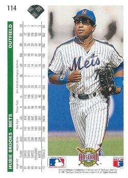 Hubie Brooks  baseball card collectible - Main Image 2