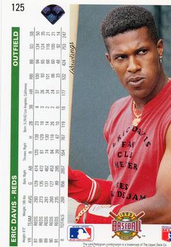Eric Davis  baseball card collectible - Main Image 2