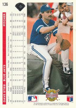 Dave Stieb  baseball card collectible - Main Image 2