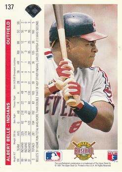 Albert Belle  baseball card collectible - Main Image 2