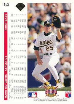 Mark McGwire  baseball card collectible - Main Image 2