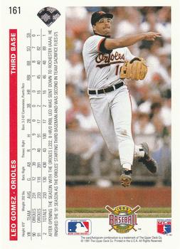 Leo Gomez  baseball card collectible - Main Image 2