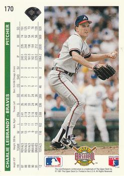 Charlie Leibrandt  baseball card collectible - Main Image 2