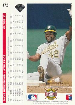 Dave Henderson  baseball card collectible - Main Image 2