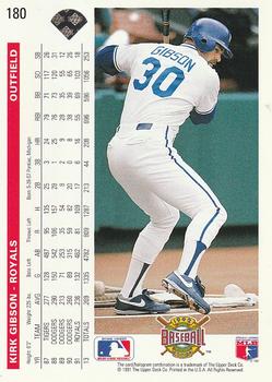 Kirk Gibson  baseball card collectible - Main Image 2